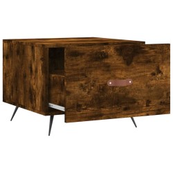 Table basse Chêne fumé 50x50x40 cm Bois d'ingénierie 617042617042