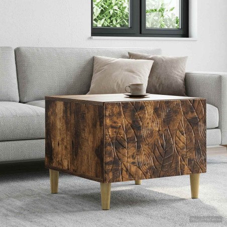 Table basse Chêne fumé 50 x 49 x 40 cm Bois d'ingénierie 617043617043