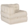 Unité de canapé modulaire 3 pcs Crème Tissu 617044617044