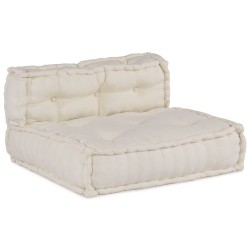 Unité de canapé modulaire 3 pcs Crème Tissu 617044617044