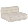 Unité de canapé modulaire 3 pcs Crème Tissu 617044617044