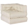 Unité de canapé modulaire 3 pcs Crème Tissu 617044617044