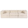 Unité de canapé modulaire 3 pcs Crème Tissu 617044617044