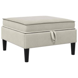 Pouf avec Rangement Avoine Velours 617047617047