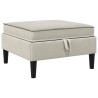 Pouf avec Rangement Avoine Velours 617047617047
