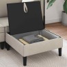 Pouf avec Rangement Avoine Velours 617047617047