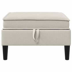 Pouf avec Rangement Avoine Velours 617047617047
