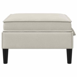 Pouf avec Rangement Avoine Velours 617047617047