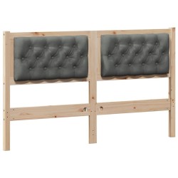 Tête de lit marron et gris foncé 150 cm Bois massif en pin 617049617049