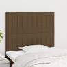 Tête de lit marron foncé 100x5x118/128 cm Tissu 617050617050