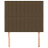 Tête de lit marron foncé 100x5x118/128 cm Tissu 617050617050