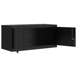 Classeur noir 90x40x220 cm acier 617056617056
