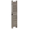 Cloison de séparation 4 panneaux Gris 160x165 cm Bois manguier 617057617057