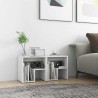 Tables de chevet 2 pcs blanc 40x30x40 cm bois d'ingénierie 617058617058