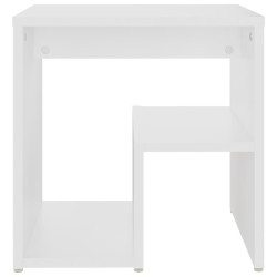 Tables de chevet 2 pcs blanc 40x30x40 cm bois d'ingénierie 617058617058