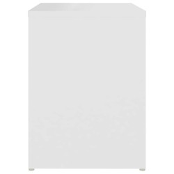 Tables de chevet 2 pcs blanc 40x30x40 cm bois d'ingénierie 617058617058