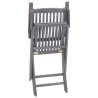 Chaises pliables d'extérieur lot de 8 et coussins Bois d'acacia 617059617059