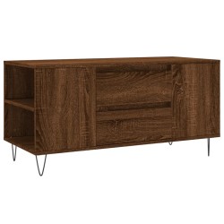 Table basse chêne marron 102x44,5x50 cm bois d'ingénierie 617063617063