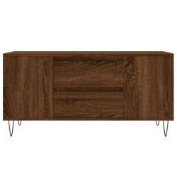 Table basse chêne marron 102x44,5x50 cm bois d'ingénierie 617063617063