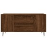 Table basse chêne marron 102x44,5x50 cm bois d'ingénierie 617063617063