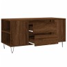 Table basse chêne marron 102x44,5x50 cm bois d'ingénierie 617063617063