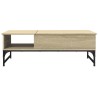 Table basse chêne sonoma 100x50x35cm bois d'ingénierie et métal 617064617064