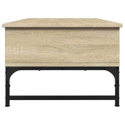 Table basse chêne sonoma 100x50x35cm bois d'ingénierie et métal 617064617064