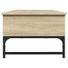 Table basse chêne sonoma 100x50x35cm bois d'ingénierie et métal 617064617064