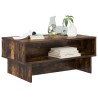 Table basse Chêne fumé 80 x 46 x 35 cm Bois d'ingénierie 617065617065