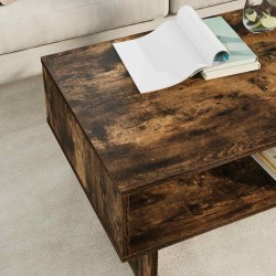 Table basse Chêne fumé 80 x 46 x 35 cm Bois d'ingénierie 617065617065