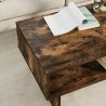Table basse Chêne fumé 80 x 46 x 35 cm Bois d'ingénierie 617065617065