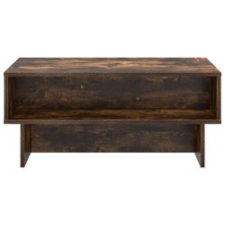 Table basse Chêne fumé 80 x 46 x 35 cm Bois d'ingénierie 617065617065