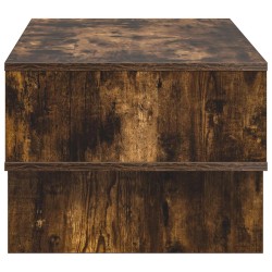Table basse Chêne fumé 80 x 46 x 35 cm Bois d'ingénierie 617065617065