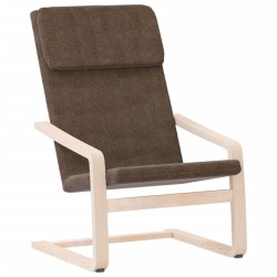 Chaise de relaxation Marron foncé Tissu 617069617069