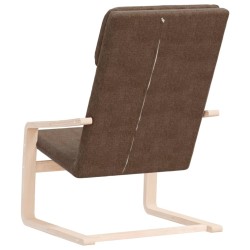 Chaise de relaxation Marron foncé Tissu 617069617069
