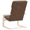 Chaise de relaxation Marron foncé Tissu 617069617069