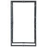 Portant de bois de chauffage Noir 80x25x150 cm Acier 617070617070