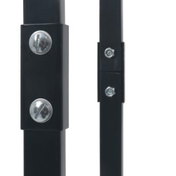 Portant de bois de chauffage Noir 80x25x150 cm Acier 617070617070