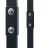 Portant de bois de chauffage Noir 80x25x150 cm Acier 617070617070