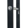Portant de bois de chauffage Noir 80x25x150 cm Acier 617070617070