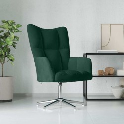 Chaise de relaxation Vert foncé Velours 617071617071