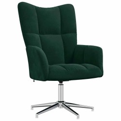 Chaise de relaxation Vert foncé Velours 617071617071