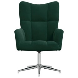 Chaise de relaxation Vert foncé Velours 617071617071