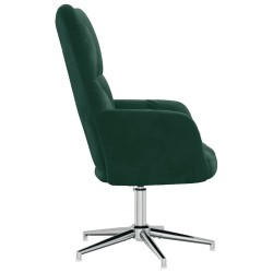 Chaise de relaxation Vert foncé Velours 617071617071