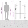 Porte de Jardin Woerden Gris 175 x 100 cm Acier 617074617074