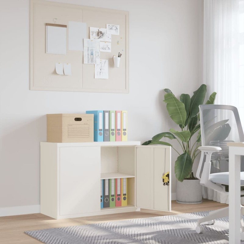 Classeur blanc 90x40x70 cm acier 617075617075
