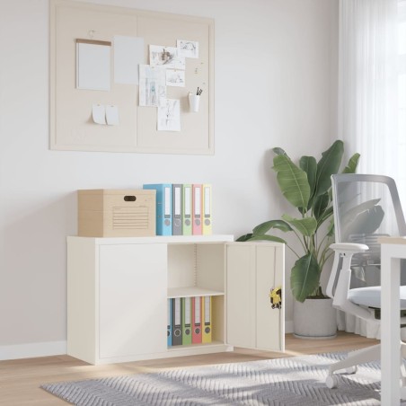 Classeur blanc 90x40x70 cm acier 617075617075