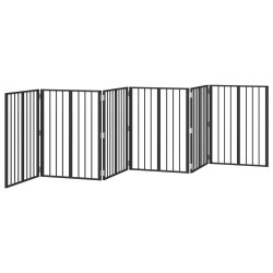Porte pour chien 6 pcs Noir 60 x 80 cm Acier galvanisé 617078617078