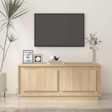 Table basse chêne sonoma 102x50x44 cm bois d'ingénierie 617080617080