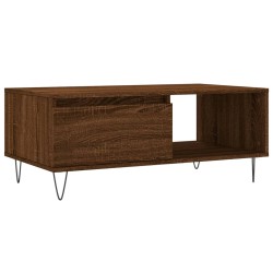 Table basse Chêne marron 90x50x36,5 cm Bois d'ingénierie 617083617083
